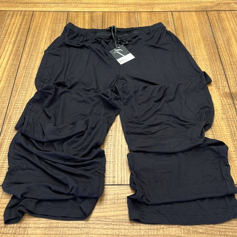 Simply Vera Vera Wang Womens Black Sleepwear Size Large Long Lounge pants NWT